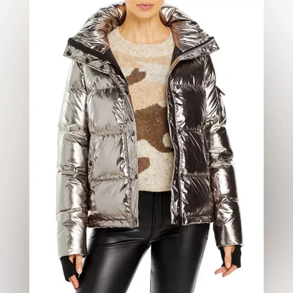 AQUA - RARE Metallic Puffer Coat 100% Exclusive